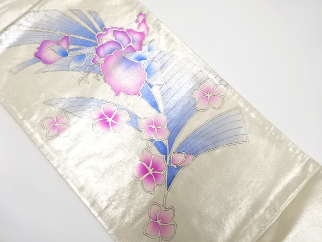 アンティーク　花模様袋帯（材料）